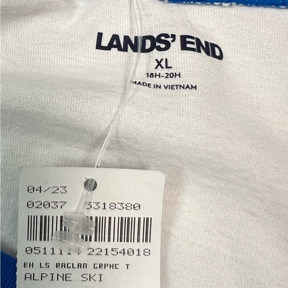 Lands’ End Alpine Ski Graphic Long Sleeve Shirt Size XL - Picture 6 of 9